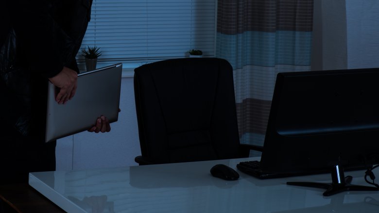stealing computer desk