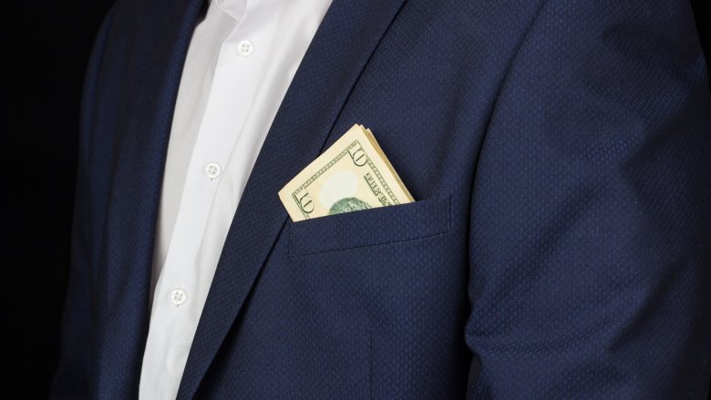 suit, money