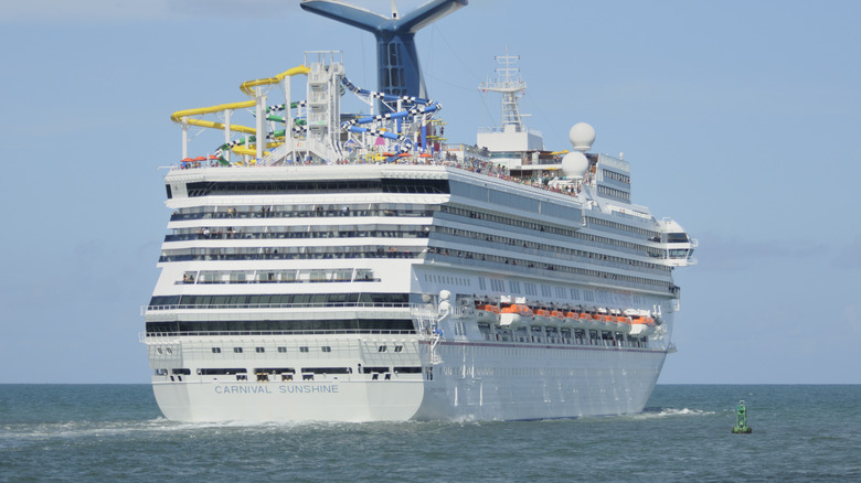 Carnival cruise ship at sea
