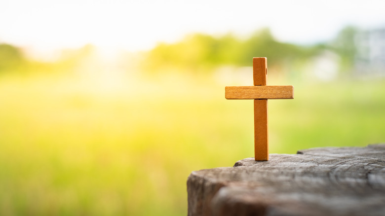 Cross and meadow