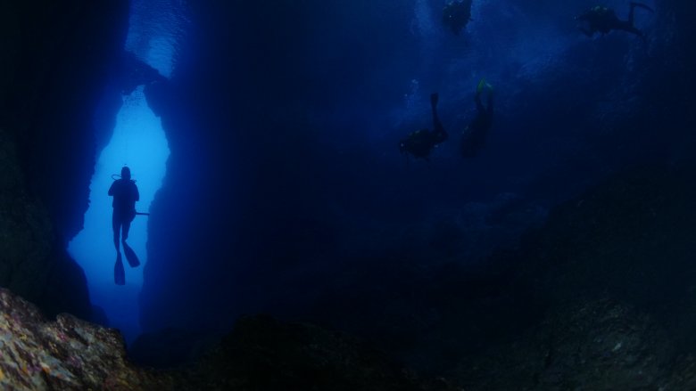 underwater cave