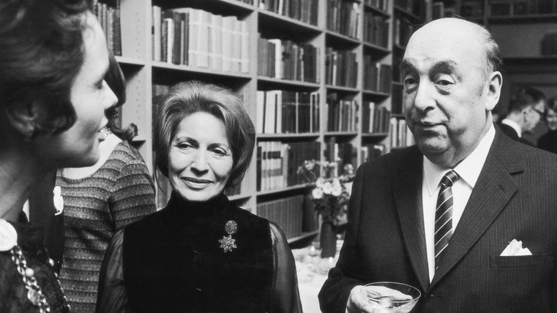 Pablo Neruda with his wife