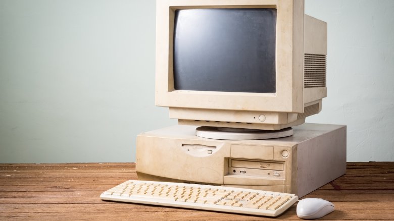 old school desktop  computer