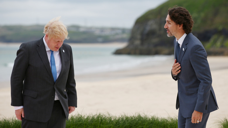 Johnson and Trudeau