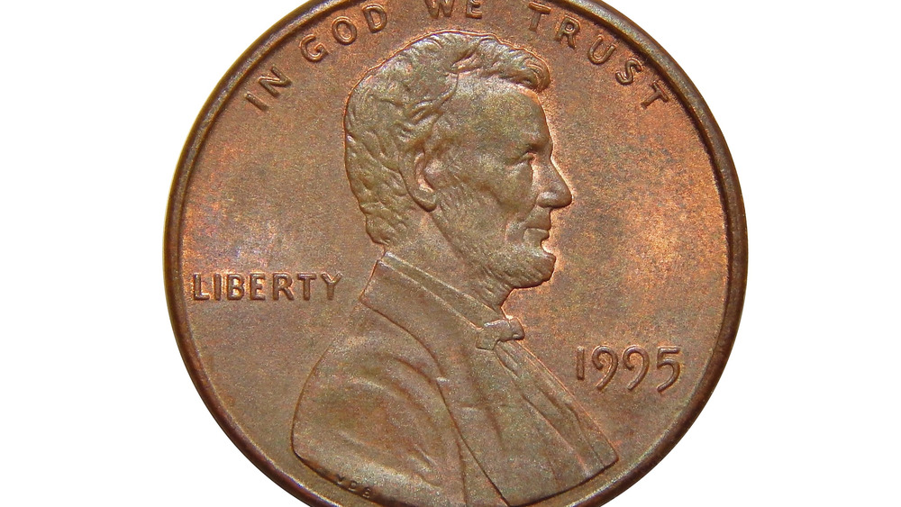 Abraham Lincoln on a tarnished penny
