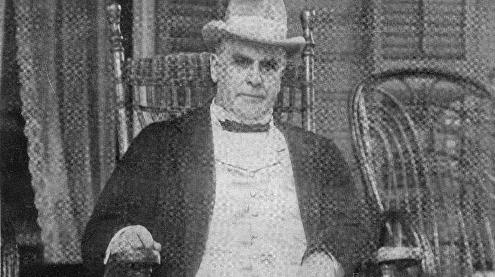 William McKinley in front of his Ohio home