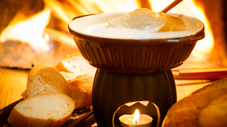 Swiss cheese fondue