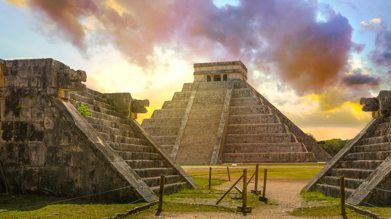 A Maya ball court at Chichen Itza