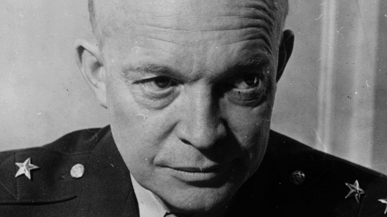 President Dwight Eisenhower in army uniform