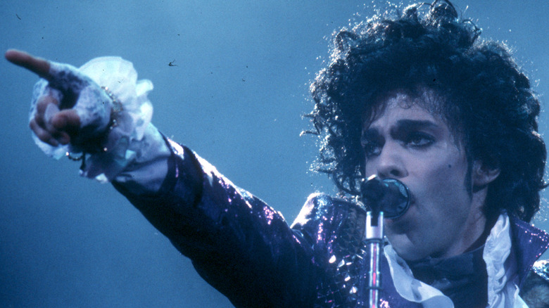 Prince performs in 'Purple Rain'