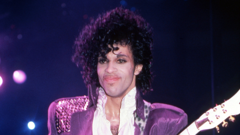 Prince with guitar