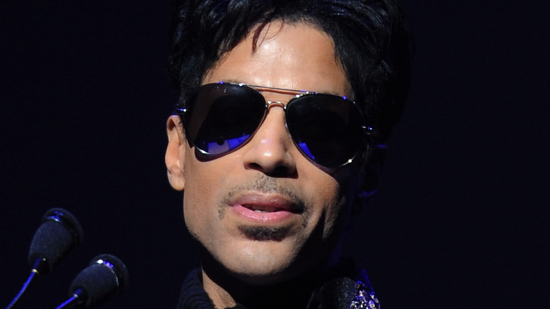 Prince wearing sunglasses close-up