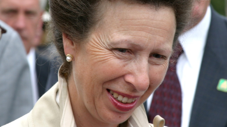 Princess Anne with a big smile