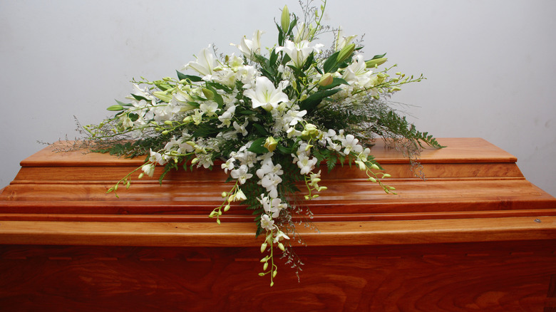 flower and coffin
