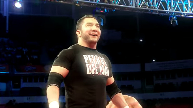Perro Aguayo Jr. in the ring