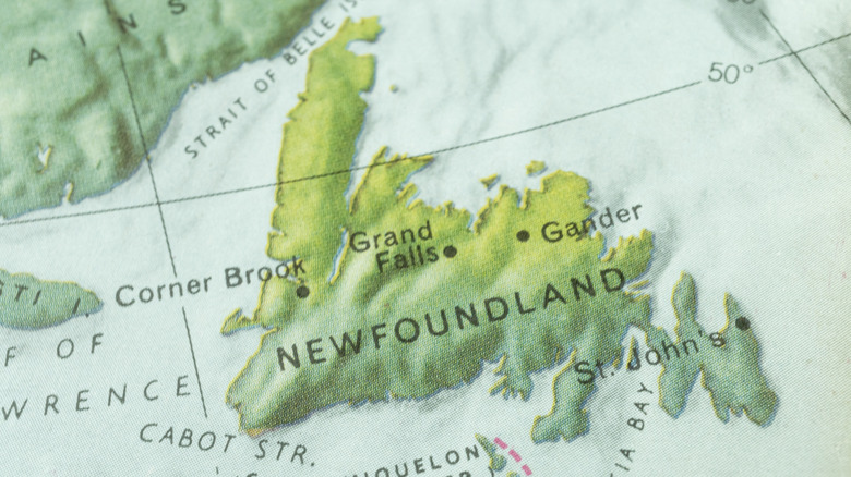 atlas map of Newfoundland