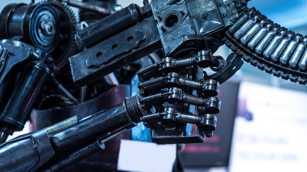 Killer robot with a gun