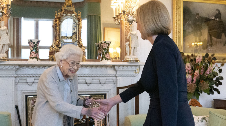 Queen Elizabeth II meeting Prime Minister Liz Truss