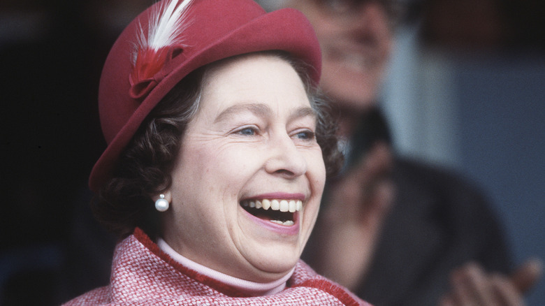 Young Queen Elizabeth laughing