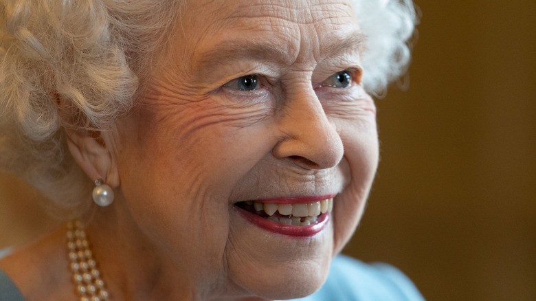 Queen Elizabeth smiling