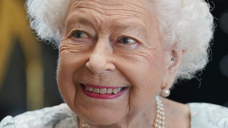 Queen Elizabeth II smiling