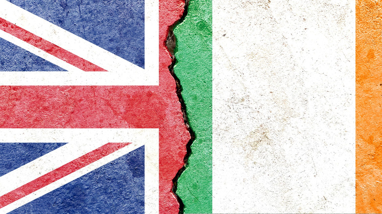 UK and Irish flags