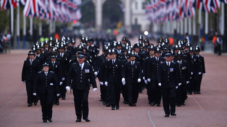 london police walking