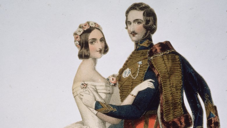 painting Victoria Albert embracing