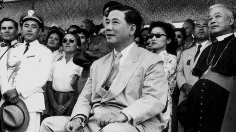 Ngo Dinh Diem sitting in chair
