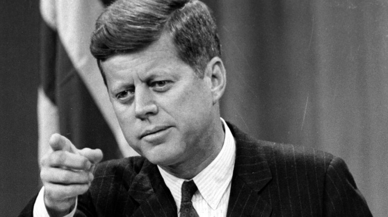 John Kennedy pointing finger