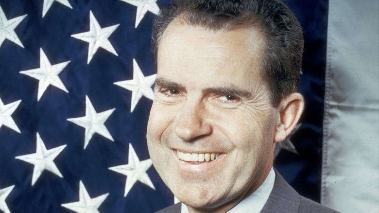 Richard Nixon smiling