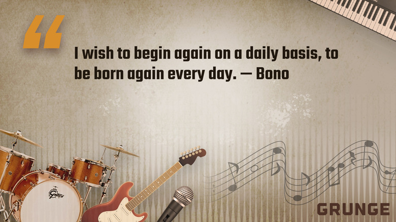 Bono quote about beginning again