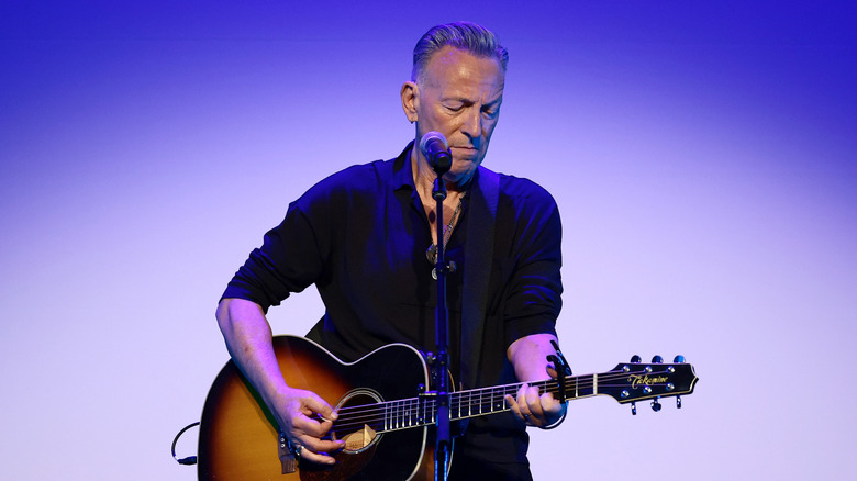Bruce Springsteen performing