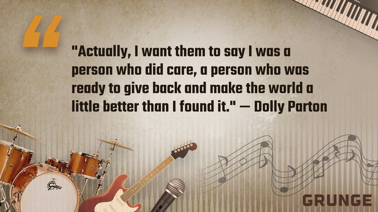 Decorative text of Dolly Parton Quote