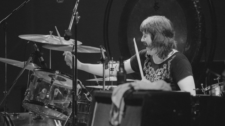 John Bonham at drum kit
