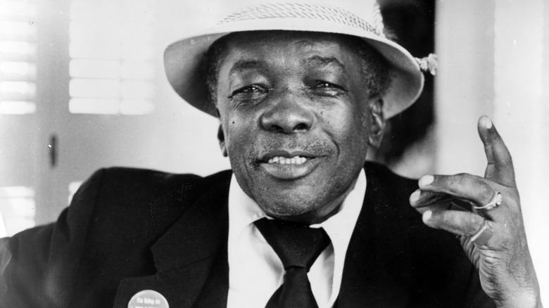 John Lee Hooker smiling