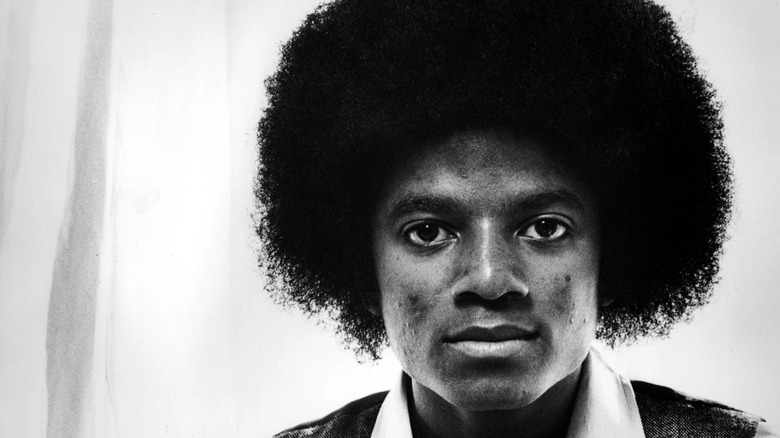 Michael Jackson young black and white