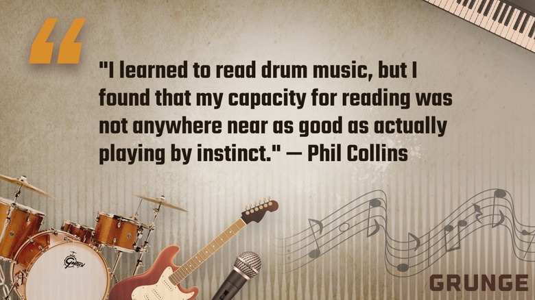 A quote of the day from Phil Collins graphic