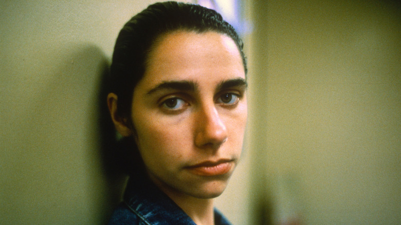 PJ Harvey close-up staring at camera