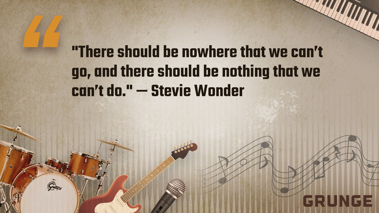 A customized image featuring a quote from Stevie Wonder.