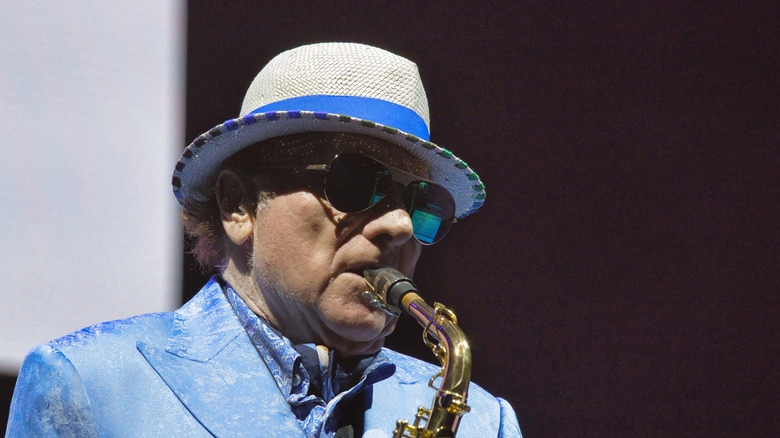 Van Morrison with saxophone