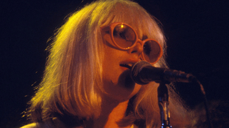 Debbie Harry of Blondie singing