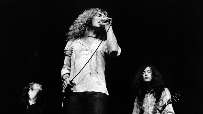 Robert Plant performing in the early '70s