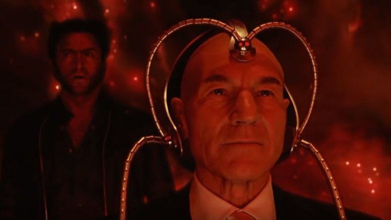 charles xavier patrick stewart wolverine hugh jackman cerebro x-men