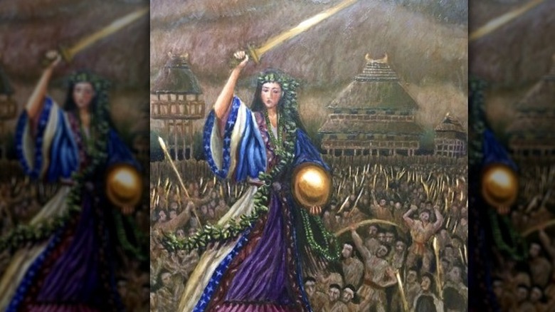 himiko raising sword