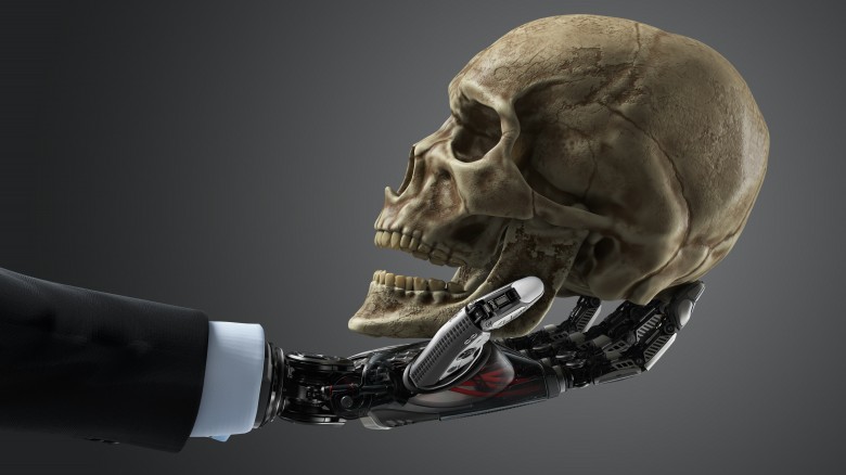 robot skull