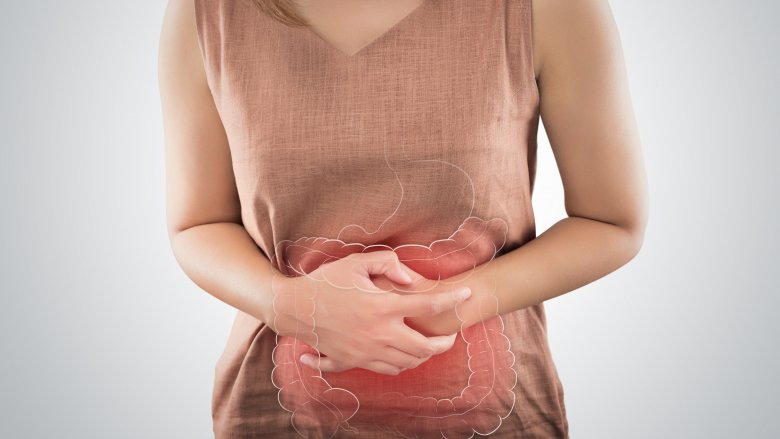 stomach ulcer pain woman