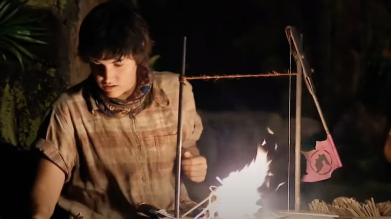 Survivor contestant building fire