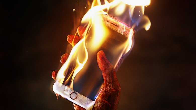 phone burn fire