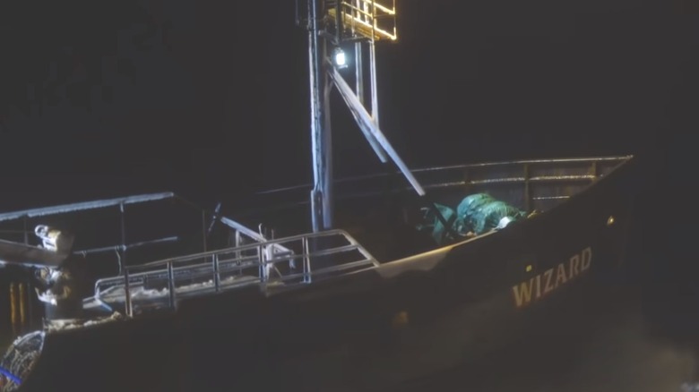 Deadliest Catch Wizard at night waves